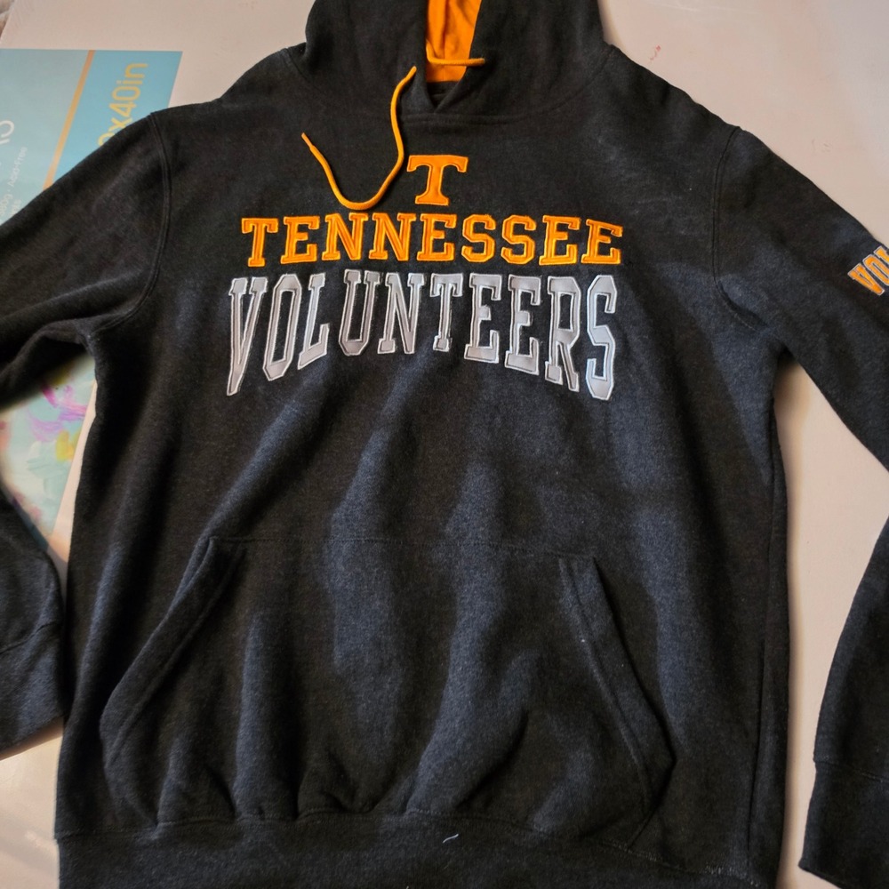 Colosseum Tennessee Volunteers Hoodie Mens Medium Charcoal Gray NCAA Sweatshirt